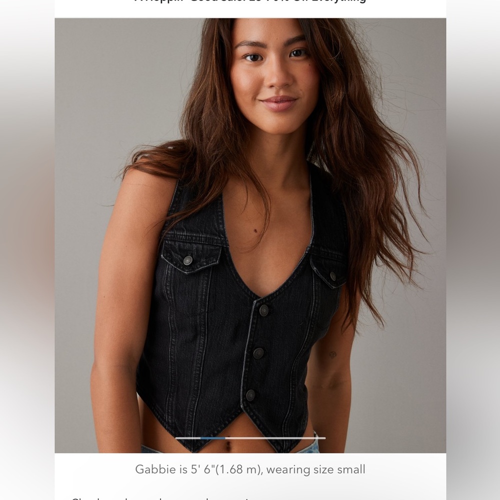 black denim vest